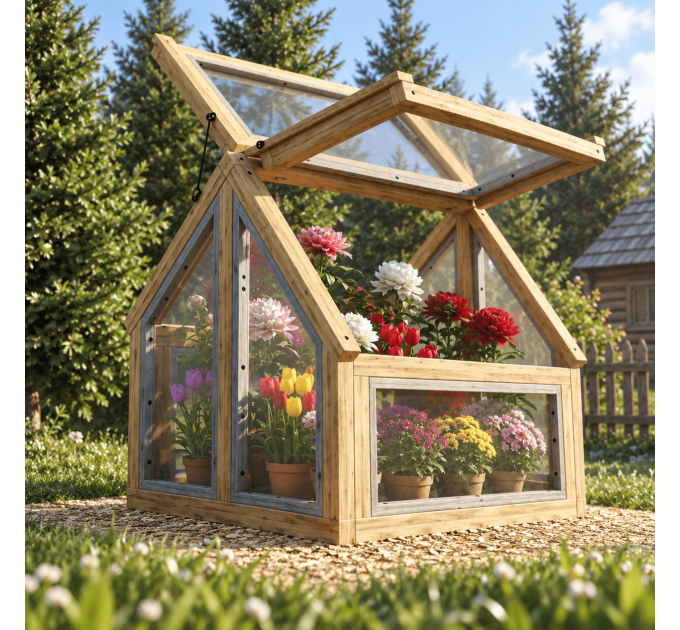 Little Garden Greenhouse Building Plans – Instant Download PDF