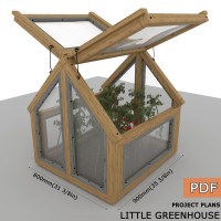 Little garden greenhouse Plans - Digital Download Only