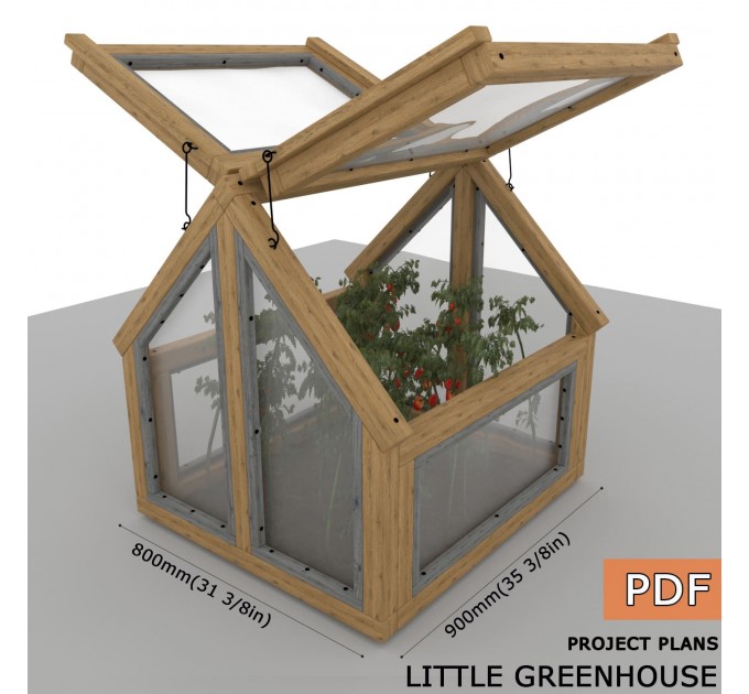 Little Garden Greenhouse Building Plans – Instant Download PDF