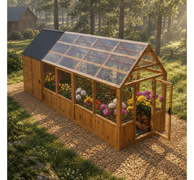 DIY Greenhouse Plans & Solar Shed Designs – Outdoor Pantry & Garden House PDF Downloads
