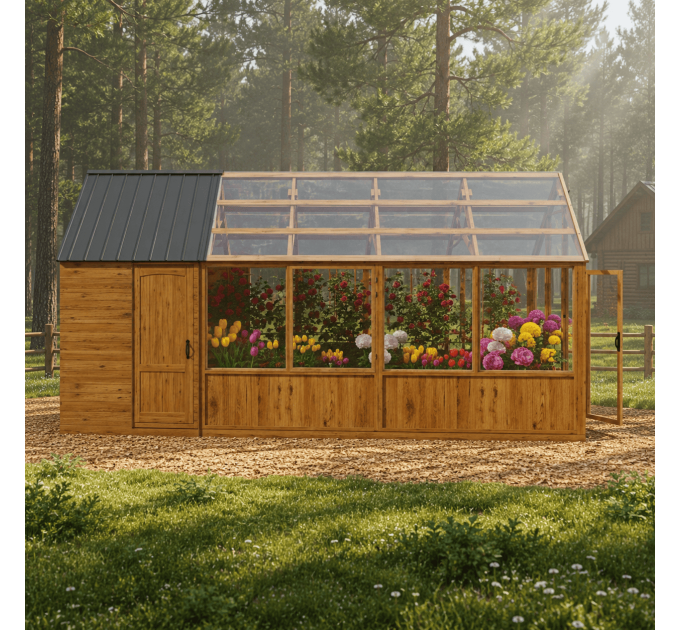 DIY Greenhouse Plans & Solar Shed Designs – Outdoor Pantry & Garden House PDF Downloads