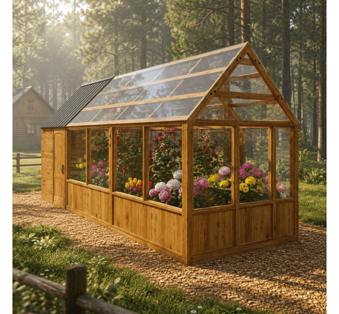 DIY Greenhouse Plans & Solar Shed Designs – Outdoor Pantry & Garden House PDF Downloads