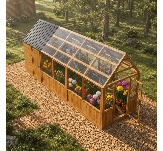DIY Greenhouse Plans & Solar Shed Designs – Outdoor Pantry & Garden House PDF Downloads