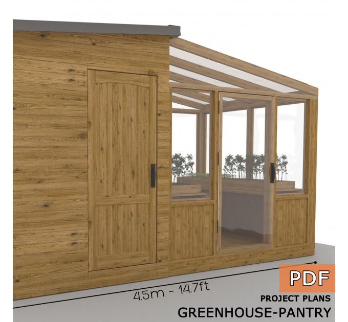 DIY Shed Greenhouse Plans – Outdoor Pantry, Garden House & Framed Greenhouse Kits