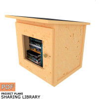 DIY project. Community Library Outdoor Lending Neighborhood Shared Sidewalk Blessing Box Little Free Pantry Street - Digital Download Only