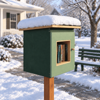 DIY project. Community Library Outdoor Lending Neighborhood Shared Sidewalk Blessing Box Little Free Pantry Street - Digital Download Only DIY project. Community Library Outdoor Lending Neighborhood Shared Sidewalk Blessing Box Little Free Pantry Street - Digital Download Only