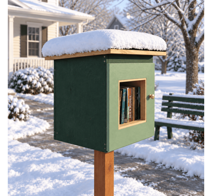 DIY project. Community Library Outdoor Lending Neighborhood Shared Sidewalk Blessing Box Little Free Pantry Street - Digital Download Only