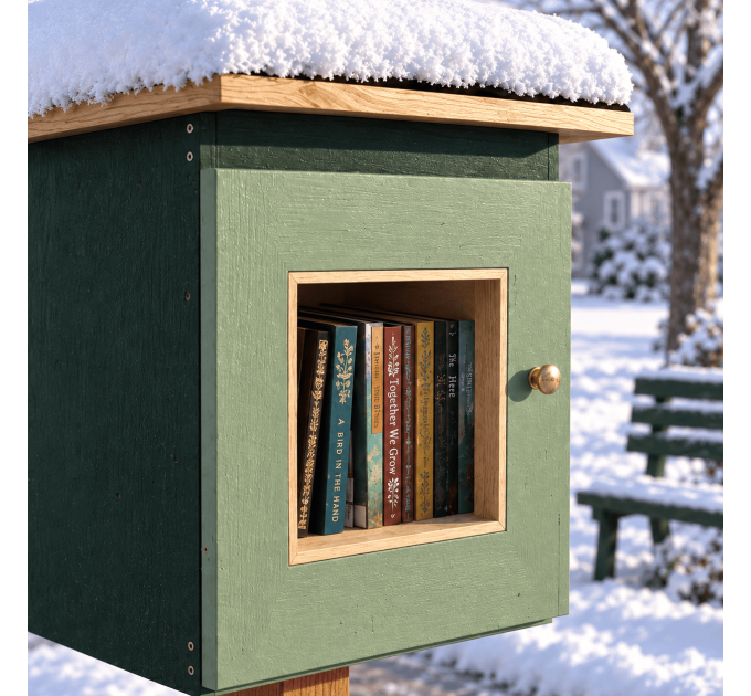 DIY project. Community Library Outdoor Lending Neighborhood Shared Sidewalk Blessing Box Little Free Pantry Street - Digital Download Only