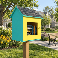 DIY project. Outdoor Lending Library Community Neighborhood Shared Sidewalk Blessing Box Little Free Pantry - Digital Download Only DIY project. Outdoor Lending Library Community Neighborhood Shared Sidewalk Blessing Box Little Free Pantry - Digital Download Only