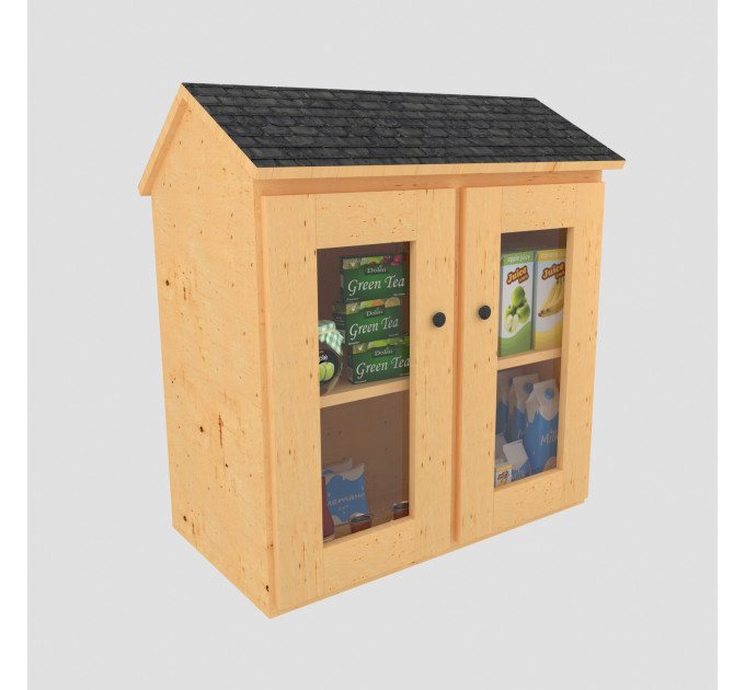 DIY project. Outdoor Library Neighborhood Community Shared Loan  Blessing Box Little Free Pantry Street Sidewalk - Digital Download Only