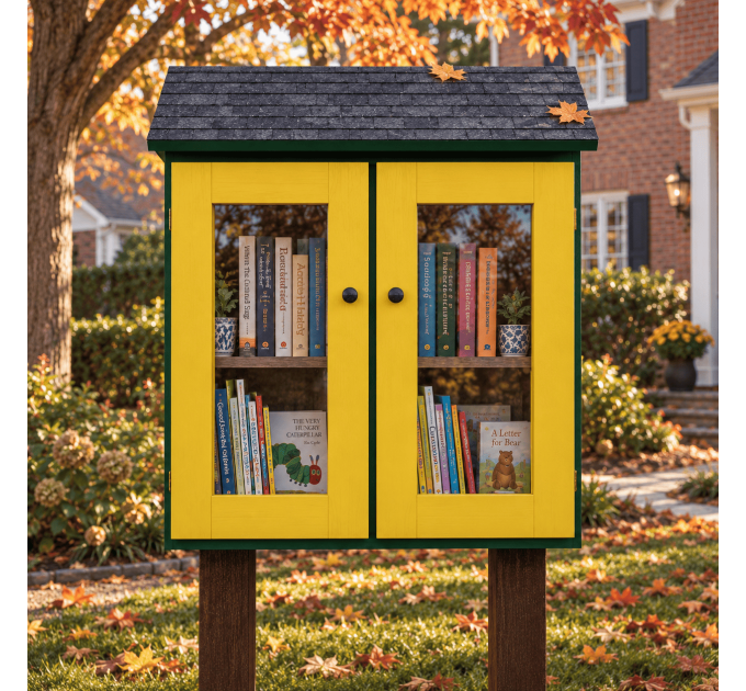 DIY project. Outdoor Library Neighborhood Community Shared Loan  Blessing Box Little Free Pantry Street Sidewalk - Digital Download Only