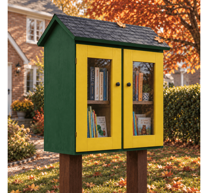 DIY project. Outdoor Library Neighborhood Community Shared Loan  Blessing Box Little Free Pantry Street Sidewalk - Digital Download Only
