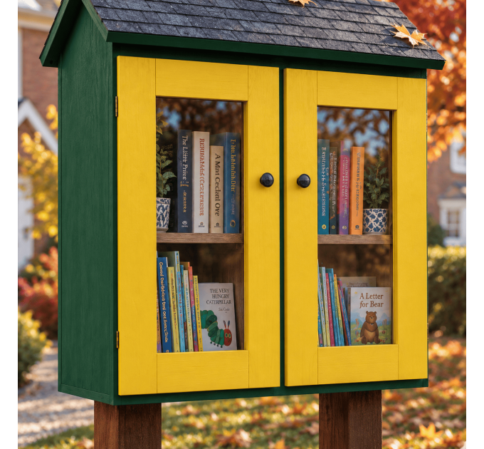 DIY project. Outdoor Library Neighborhood Community Shared Loan  Blessing Box Little Free Pantry Street Sidewalk - Digital Download Only