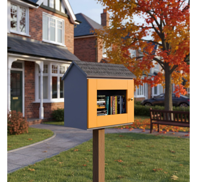 DIY project. Outdoor Shared Library Community Neighborhood Sidewalk Loan Tiny Blessing Box Little Free Pantry Street - Digital Download Only