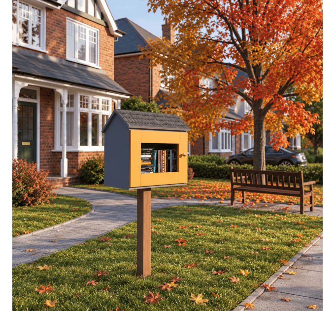DIY project. Outdoor Shared Library Community Neighborhood Sidewalk Loan Tiny Blessing Box Little Free Pantry Street - Digital Download Only