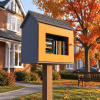 DIY project. Outdoor Shared Library Community Neighborhood Sidewalk Loan Tiny Blessing Box Little Free Pantry Street - Digital Download Only DIY project. Outdoor Shared Library Community Neighborhood Sidewalk Loan Tiny Blessing Box Little Free Pantry Street - Digital Download Only