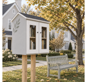 DIY project. Outdoor Shared Library Lending Neighborhood Sidewalk Loan Street Blessing Box Little Free Pantry - Digital Download Only
