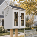 DIY project. Outdoor Shared Library Lending Neighborhood Sidewalk Loan Street Blessing Box Little Free Pantry - Digital Download Only