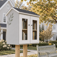 DIY project. Outdoor Shared Library Lending Neighborhood Sidewalk Loan Street Blessing Box Little Free Pantry - Digital Download Only DIY project. Outdoor Shared Library Lending Neighborhood Sidewalk Loan Street Blessing Box Little Free Pantry - Digital Download Only