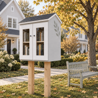 DIY project. Outdoor Shared Library Lending Neighborhood Sidewalk Loan Street Blessing Box Little Free Pantry - Digital Download Only DIY project. Outdoor Shared Library Lending Neighborhood Sidewalk Loan Street Blessing Box Little Free Pantry - Digital Download Only