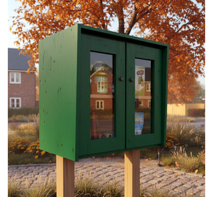 DIY project. Sidewalk Street Library Neighborhood Shared Loan Tiny Community Blessing Box Little Free Pantry Outdoor - Digital Download Only