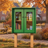DIY project. Sidewalk Street Library Neighborhood Shared Loan Tiny Community Blessing Box Little Free Pantry Outdoor - Digital Download Only DIY project. Sidewalk Street Library Neighborhood Shared Loan Tiny Community Blessing Box Little Free Pantry Outdoor - Digital Download Only