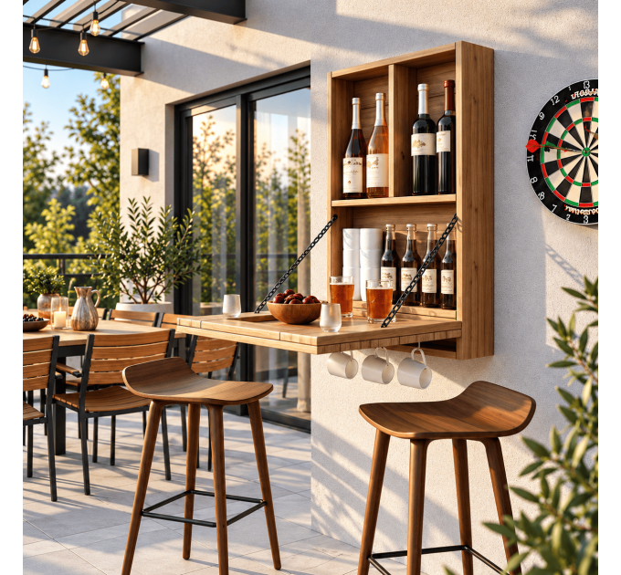 DIY wall bar plan, "drinky shelf", liquor bar, portable bar PDF - - Digital Download Only