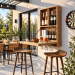 DIY wall bar plan, "drinky shelf", liquor bar, portable bar PDF - - Digital Download Only