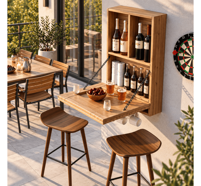 DIY wall bar plan, "drinky shelf", liquor bar, portable bar PDF - - Digital Download Only