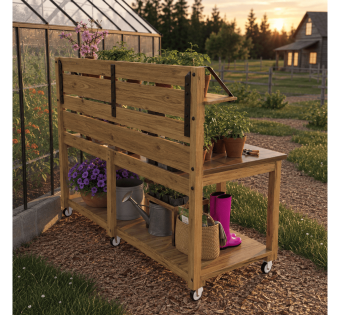 DIY Potting Bench Plan – Outdoor Gardening Table for Gardeners