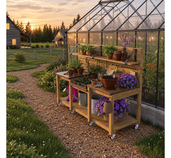 DIY Potting Bench Plan – Outdoor Gardening Table for Gardeners