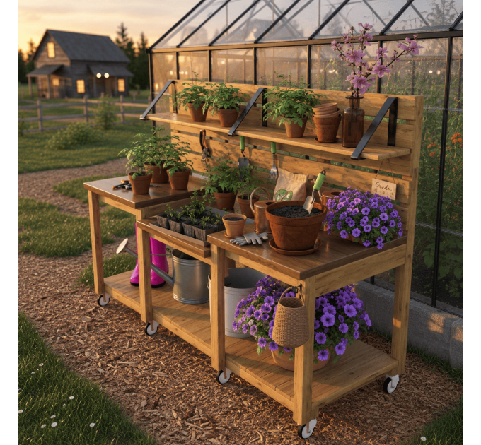 DIY Potting Bench Plan – Outdoor Gardening Table for Gardeners