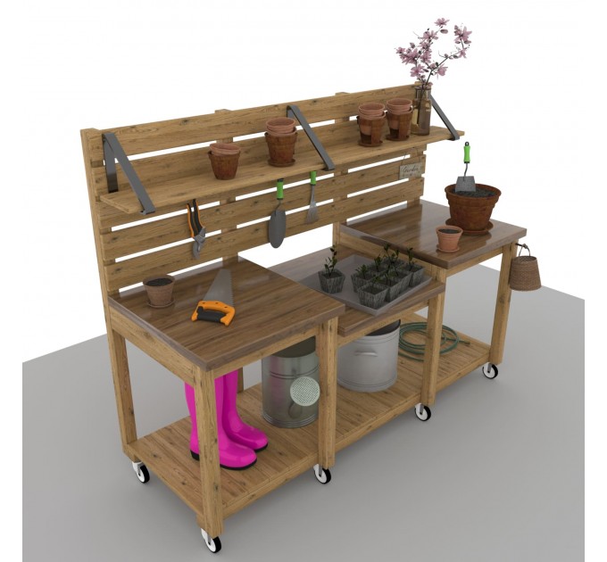 DIY Potting Bench Plan – Outdoor Gardening Table for Gardeners
