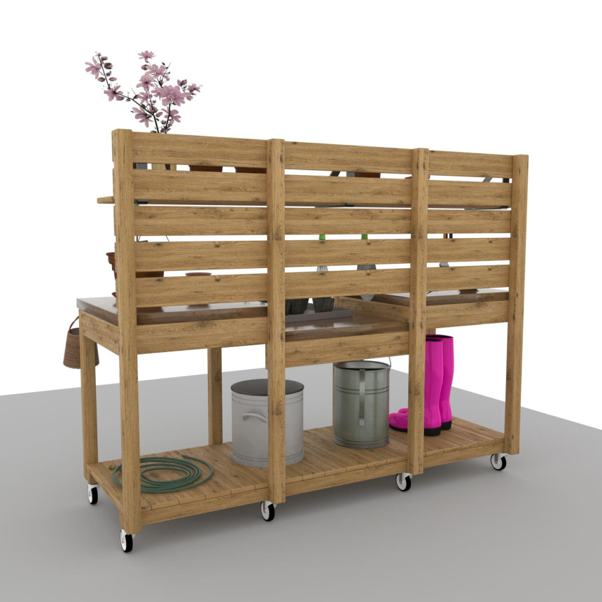 Potting Bench Build Plan | Gardening Table, Outdoor Potting Station ...