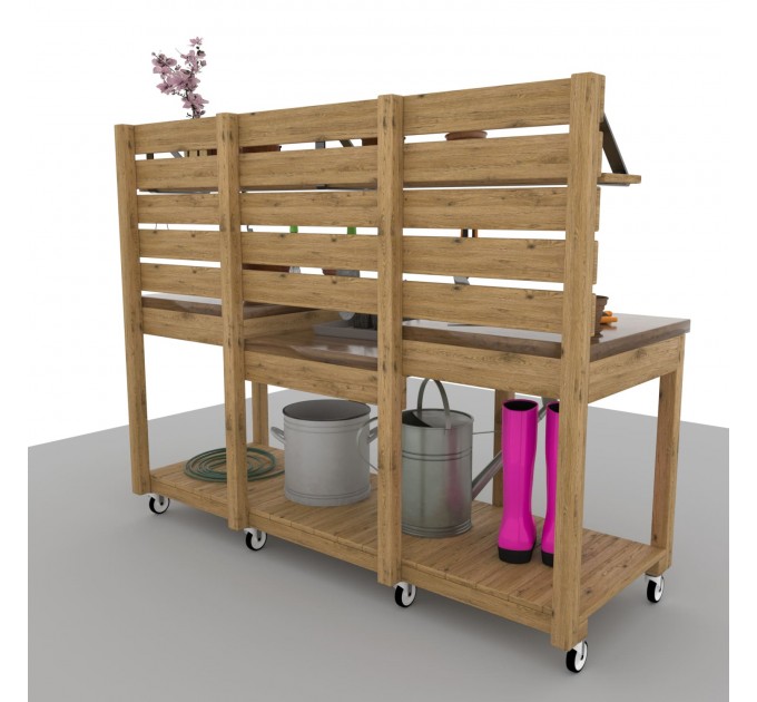DIY Potting Bench Plan – Outdoor Gardening Table for Gardeners