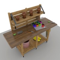 DIY Potting Table Plans – Outdoor Gardening Bench, Garden Work Table - Digital Download Only