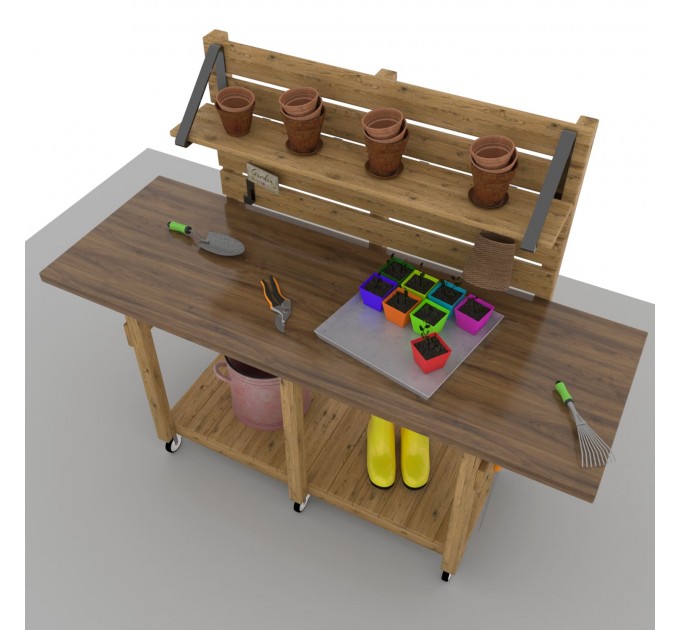 Potting Gardening Table Plans – Build Your Own Outdoor Garden Bench