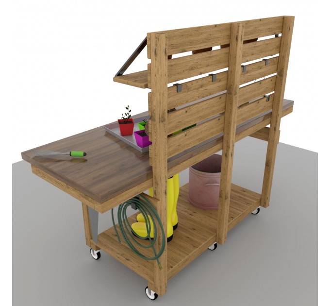Potting Gardening Table Plans – Build Your Own Outdoor Garden Bench
