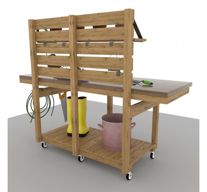 Potting Gardening Table Plans – Build Your Own Outdoor Garden Bench