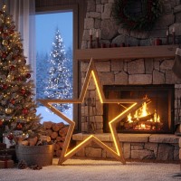 Woodworking Project Plan: Large DIY Christmas Star with LED Light | Digital Download