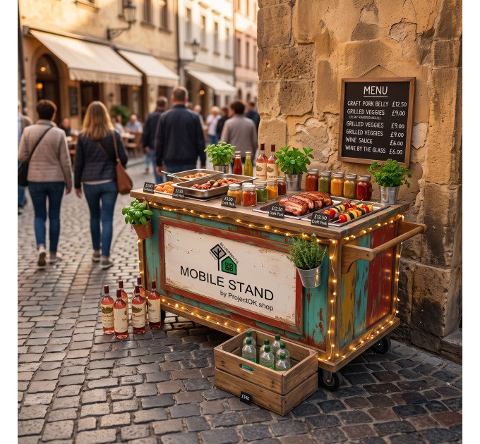 Portable Vendor Booth Plans – DIY Folding Market Stall & Craft Show Display Stand