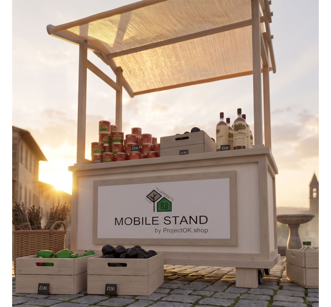 DIY Collapsible Market Stall Plans – Craft Fair Vendor Display Stand Blueprints