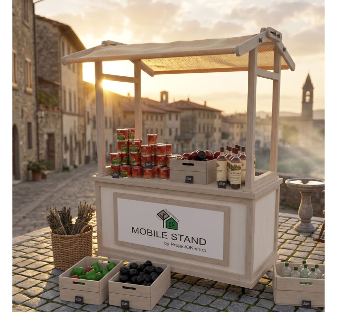 DIY Collapsible Market Stall Plans – Craft Fair Vendor Display Stand Blueprints