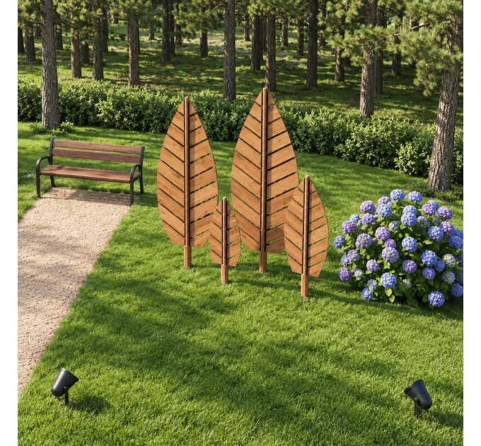 Giant Wooden Leaf DIY Plans – Outdoor Garden Sculpture & Yard Decor