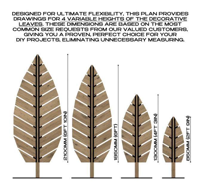 Giant Wooden Leaf DIY Plans – Outdoor Garden Sculpture & Yard Decor