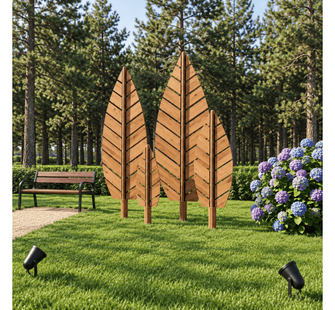 Giant Wooden Leaf DIY Plans – Outdoor Garden Sculpture & Yard Decor