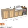 Create Your Own Outdoor Grill Kitchen with Our Digital Download