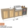 Create Your Own Outdoor Grill Kitchen with Our Digital Download