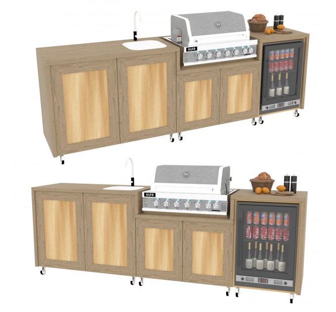 Create Your Own Outdoor Grill Kitchen with Our Digital Download