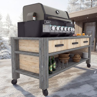 Outdoor Kitchen Table Plans, Wooden Kitchen Instructions - Digital Download Only Outdoor Kitchen Table Plans, Wooden Kitchen Instructions - Digital Download Only